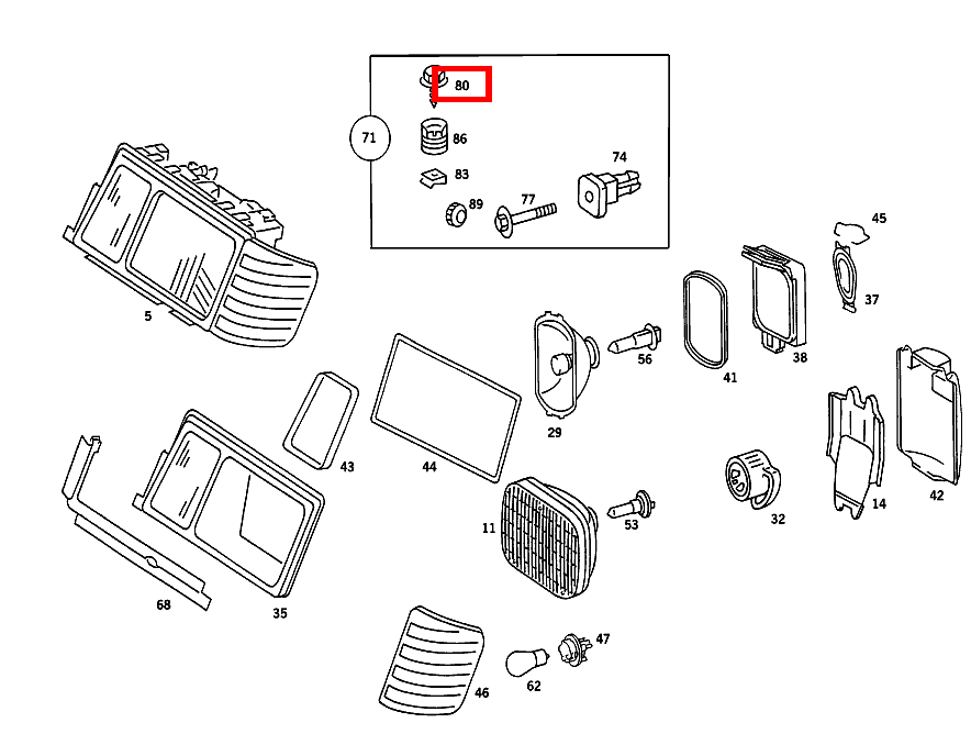 Blechschraube LEUCHTEINHEIT AN VERSTEIFUNG SEITLICH 4.8X25; ST4.8X25-R-B 190 D 2.5 Turbo 201