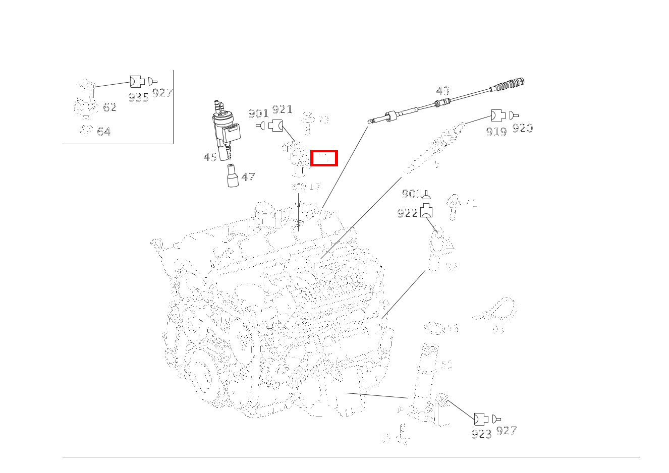 Positionssensor Nockenwelle CLC 220 CDI Sportcoupé RL 203
