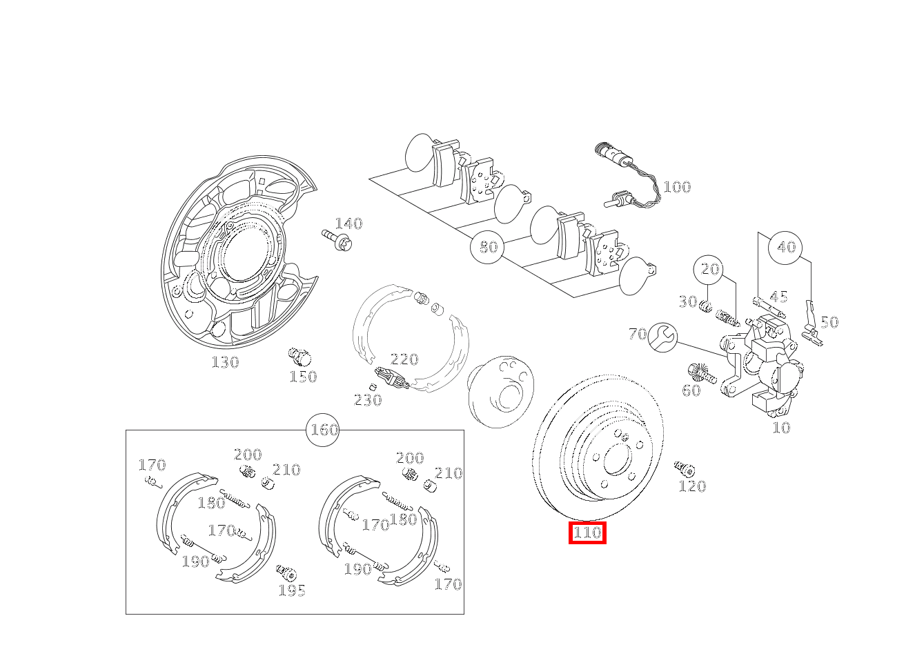 Bremsscheibe Hinten rechts SLK 300 Roadster BCA 171 Bremsscheibe Hinten rechts SLK 300 Roadster BCA 171