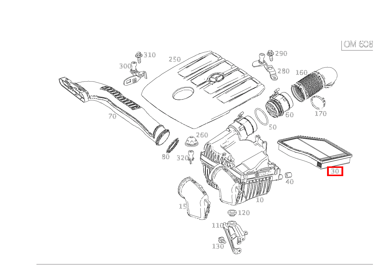 Luftfiltereinsatz B 180 d BCA 247