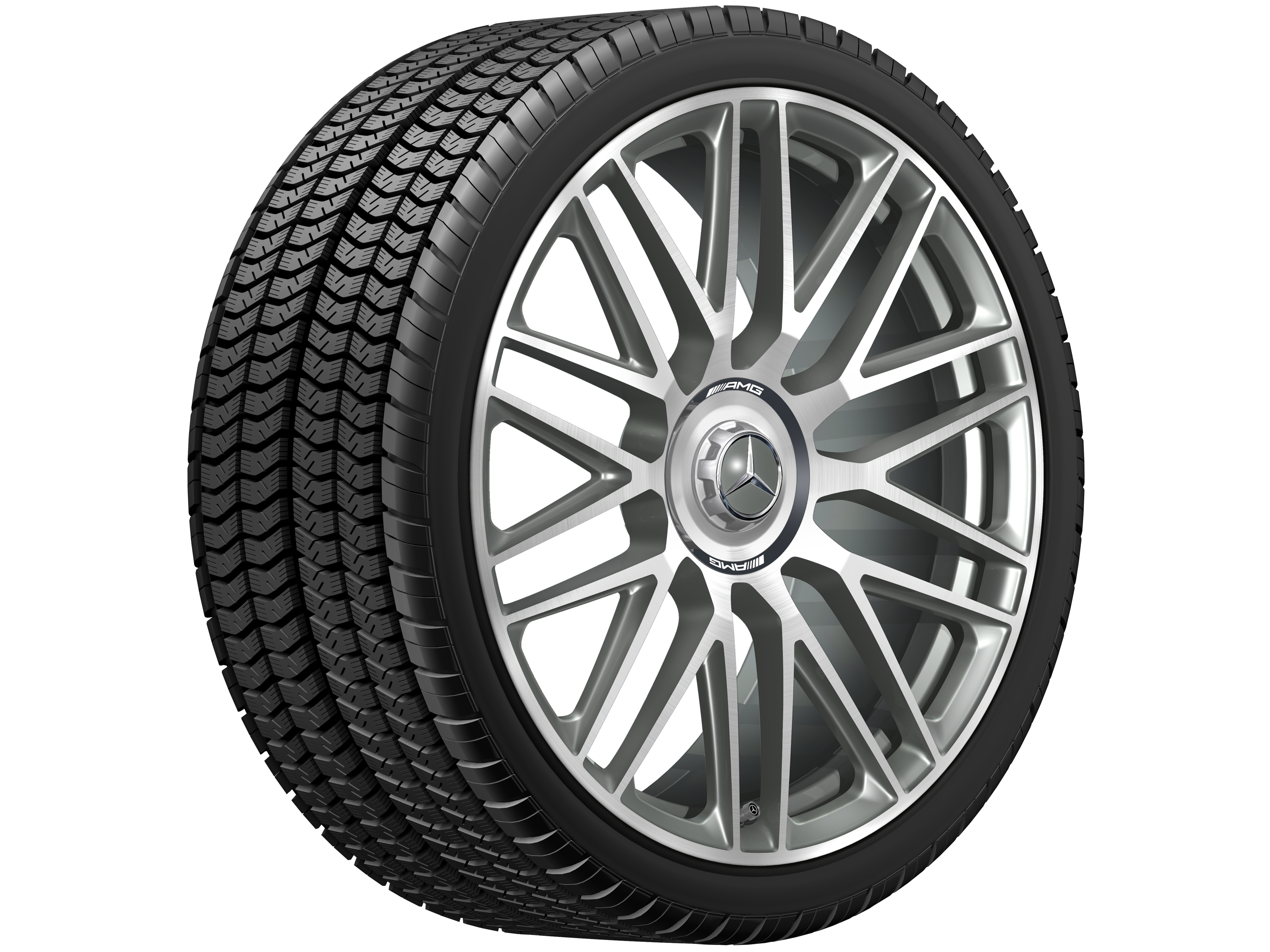 Mercedes-Benz - AMG Schmiederad 10-Doppelspeichen-Design, 21 Zoll, 10,5 J x 21 ET 42, titangrau