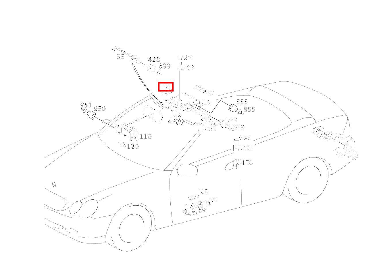 Glühlampe 12V-10W CLK 63 AMG Cabriolet 209 Glühlampe 12V-10W CLK 63 AMG Cabriolet 209