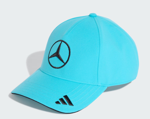 Cap, George Russell, Mercedes-AMG F1 blau, Polyester (recycelt) Cap, George Russell, Mercedes-AMG F1 blau, Polyester (recycelt)