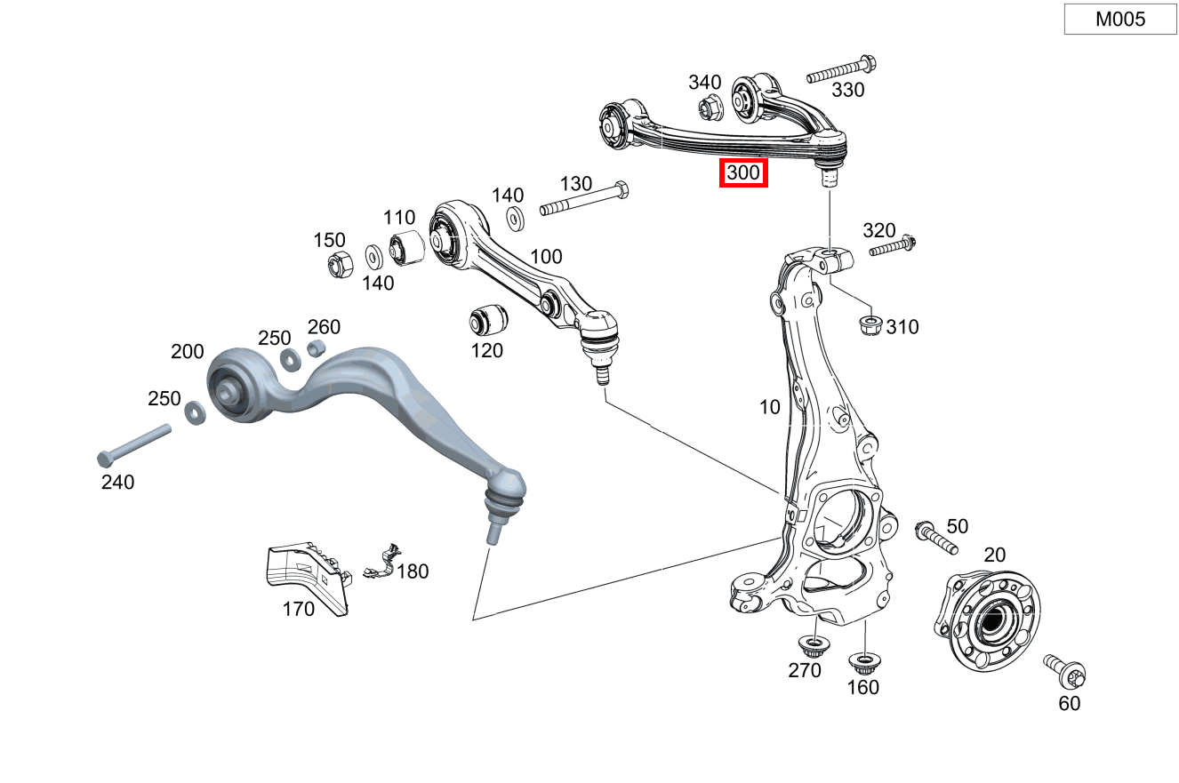 Querlenker OBEN LINKS S 63 AMG 4MATIC+ Cabriolet 217 Querlenker OBEN LINKS S 63 AMG 4MATIC+ Cabriolet 217