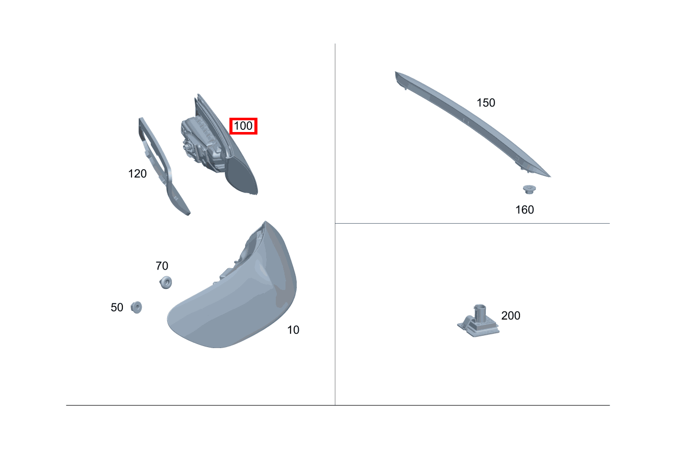 Heckleuchtenkombination HECKDECKEL, LINKS Mercedes-AMG E 53 4MATIC+ Cabriolet 238 Heckleuchtenkombination HECKDECKEL, LINKS Mercedes-AMG E 53 4MATIC+ Cabriolet 238