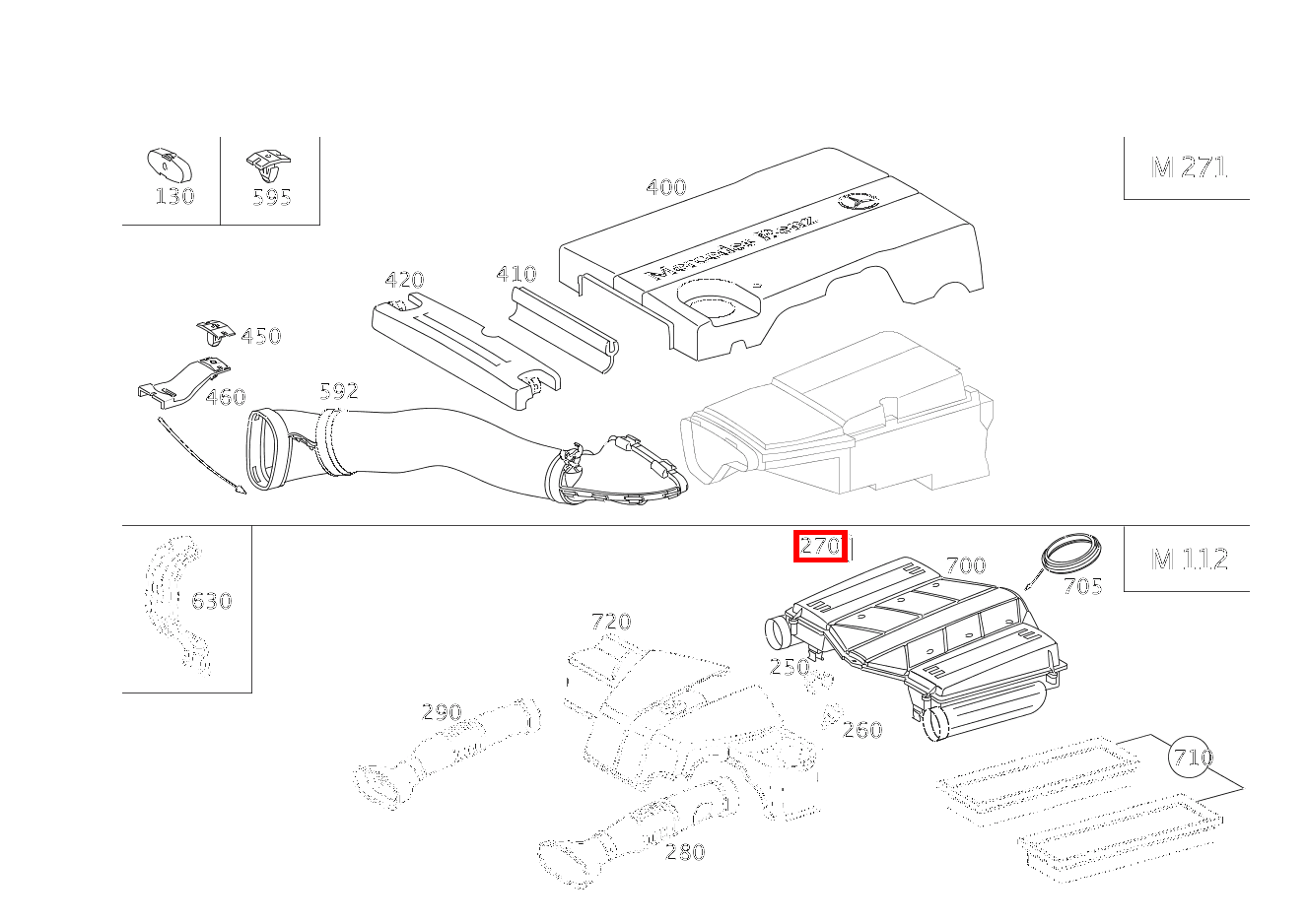 Schutzkappe AN SAUGROHR C 320 Sportcoupé 203