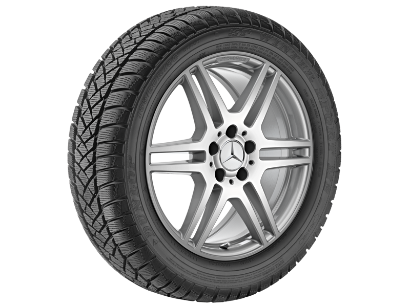 Original AMG 18 Zoll AMG 6-Doppelspeichen-Rad silber glanzgedreht  