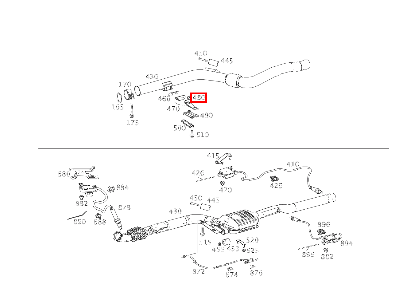 Sechskantmutter AUSPUFFROHR VORN AN HALTER; M8 E 200 CDI Limousine 213 Sechskantmutter AUSPUFFROHR VORN AN HALTER; M8 E 200 CDI Limousine 213