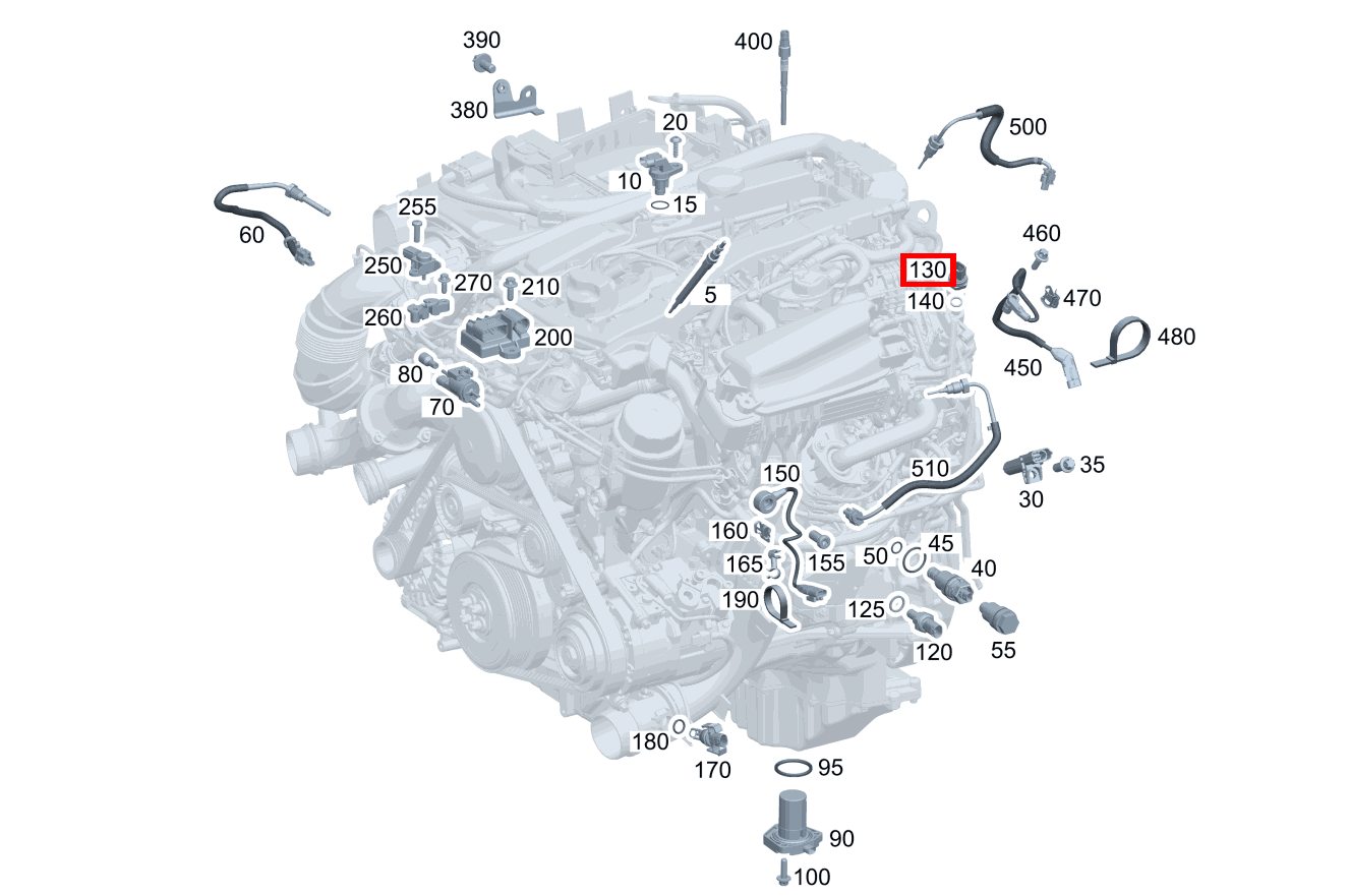 Drucksensor In Abgasrückführung geschraubt SLK/SLC 250 B /D 172 Drucksensor In Abgasrückführung geschraubt SLK/SLC 250 B /D 172