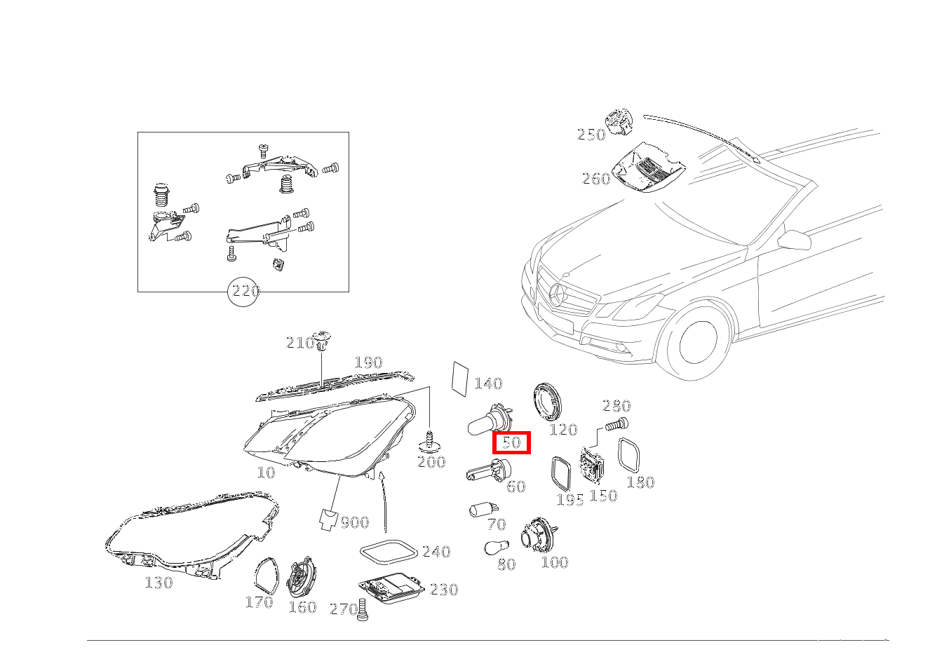 Glühlampe FUER ABBIEGELICHT; H7 12V-55W E500 CA 207 Glühlampe FUER ABBIEGELICHT; H7 12V-55W E500 CA 207