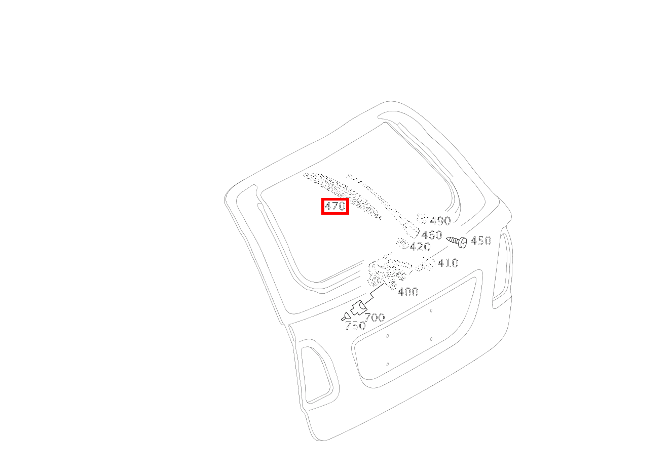 Wischerblatt E 500 T 4-Matic 211