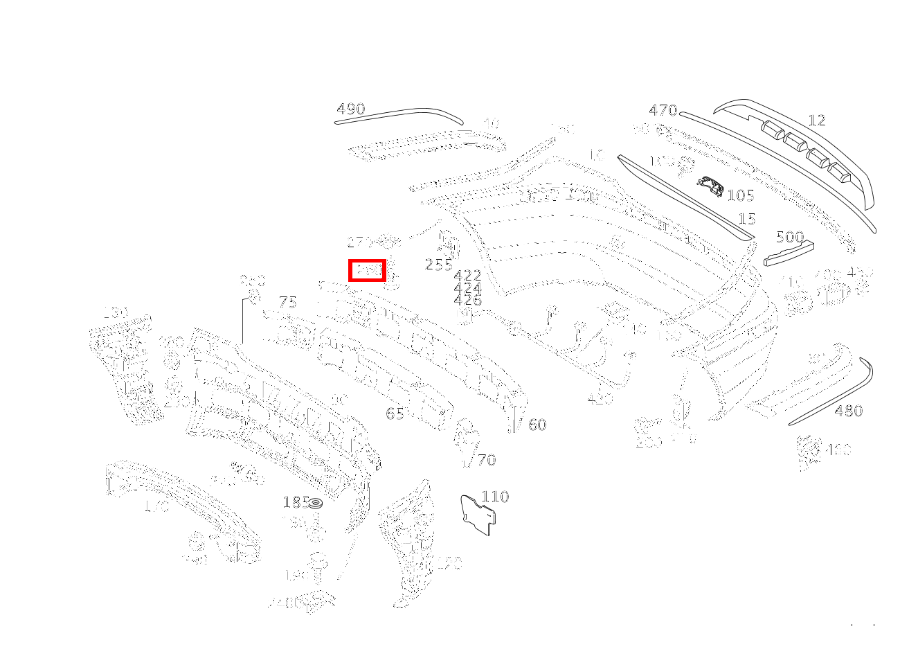 Blechschraube STOSSFAENGER AN RADLAUF; 6.3X16 C 320 Sportcoupé 203