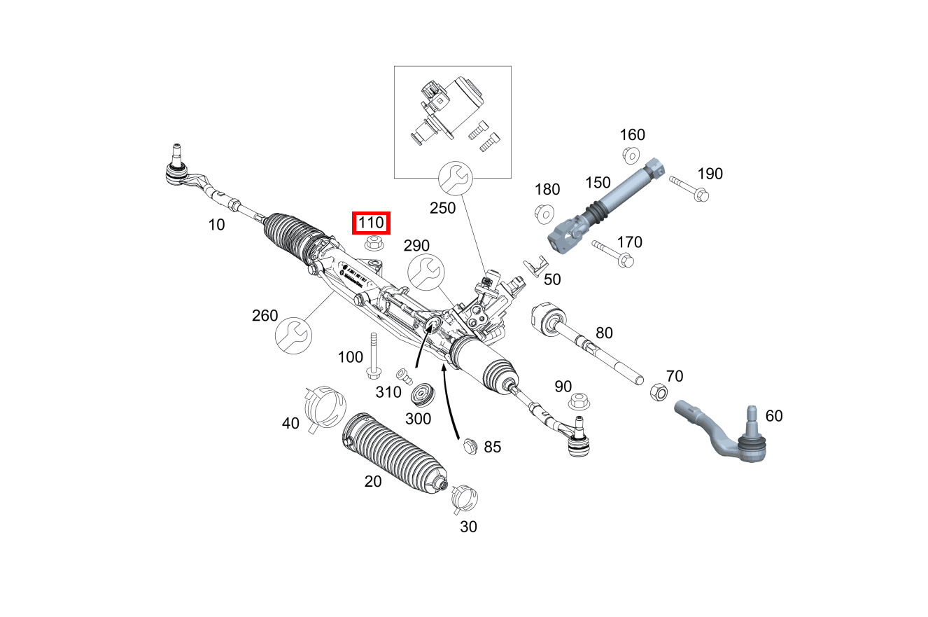 Mutter LENKUNG AN INTEGRALTRAEGER; M12X1.5 E 500/550 CABR. 207 Mutter LENKUNG AN INTEGRALTRAEGER; M12X1.5 E 500/550 CABR. 207