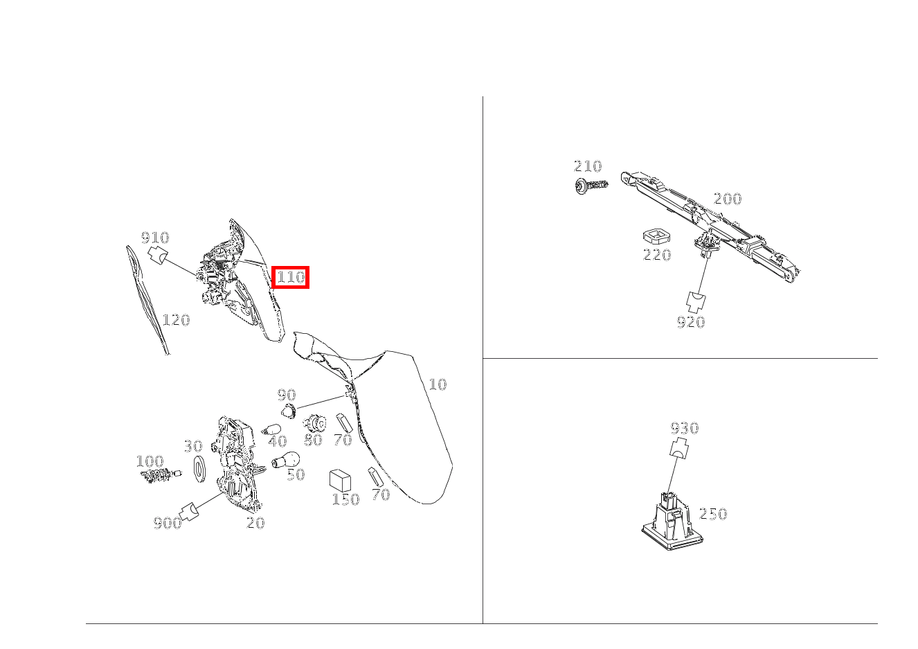 Heckleuchte Rechts innen GLA250 156 Heckleuchte Rechts innen GLA250 156