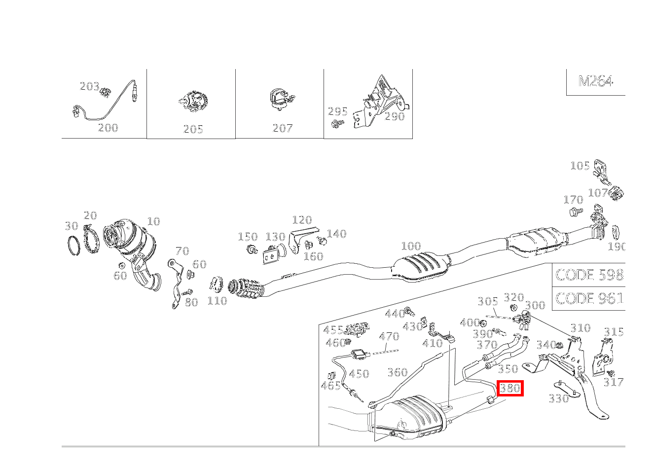 Druckleitung AN PARTIKELFILTER HINTEN E 300 Cabriolet 238 Druckleitung AN PARTIKELFILTER HINTEN E 300 Cabriolet 238