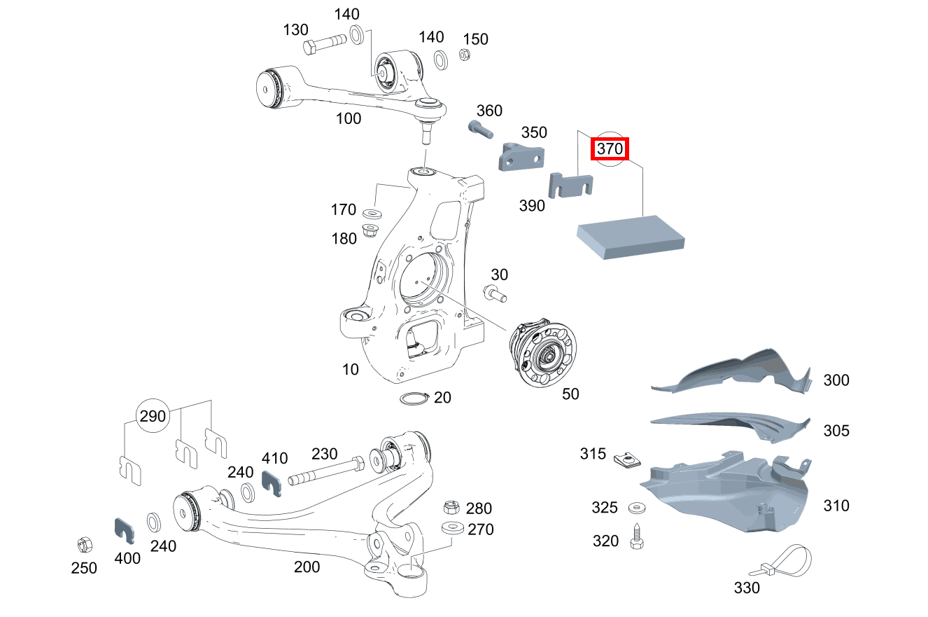 EINSTELLPLATTE Vorderachse Mercedes-AMG GT Black Series 190 EINSTELLPLATTE Vorderachse Mercedes-AMG GT Black Series 190