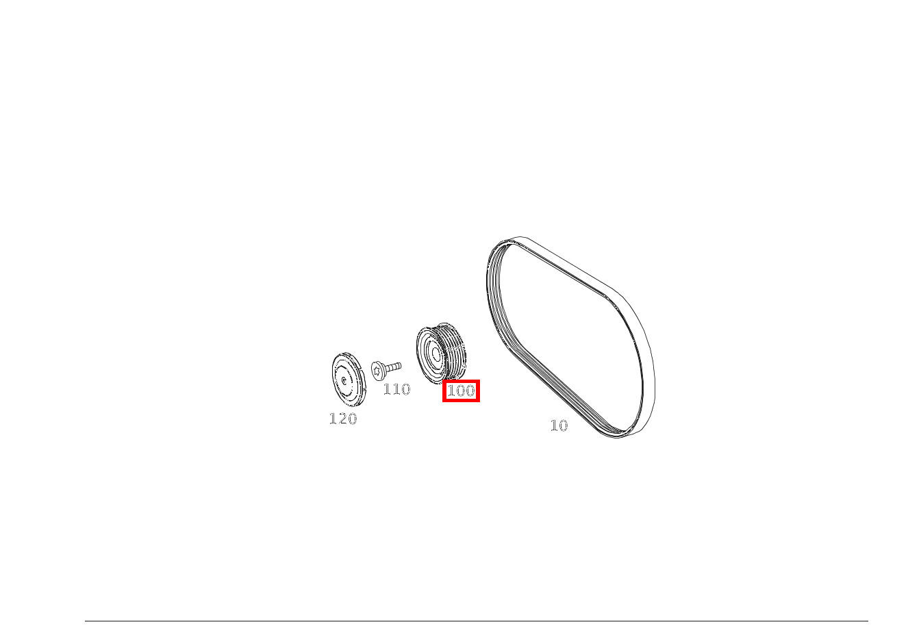 Umlenkrolle C220TCDI 204 Umlenkrolle C220TCDI 204