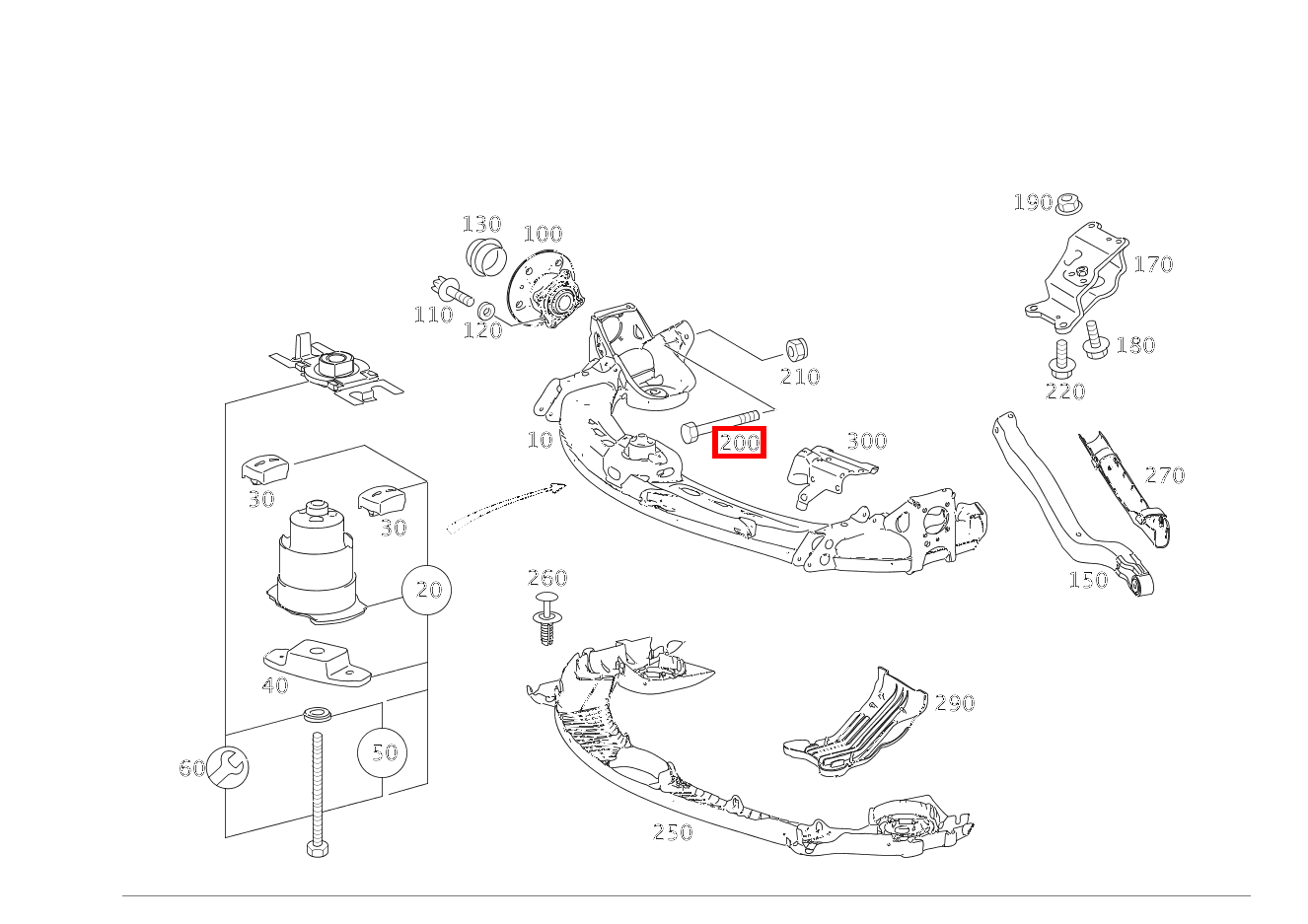 ZYLINDERSCHRAUBE SCHUBSTREBE AN HINTERACHSE; M12X1.5X60 A 200 TURBO COUPE 169