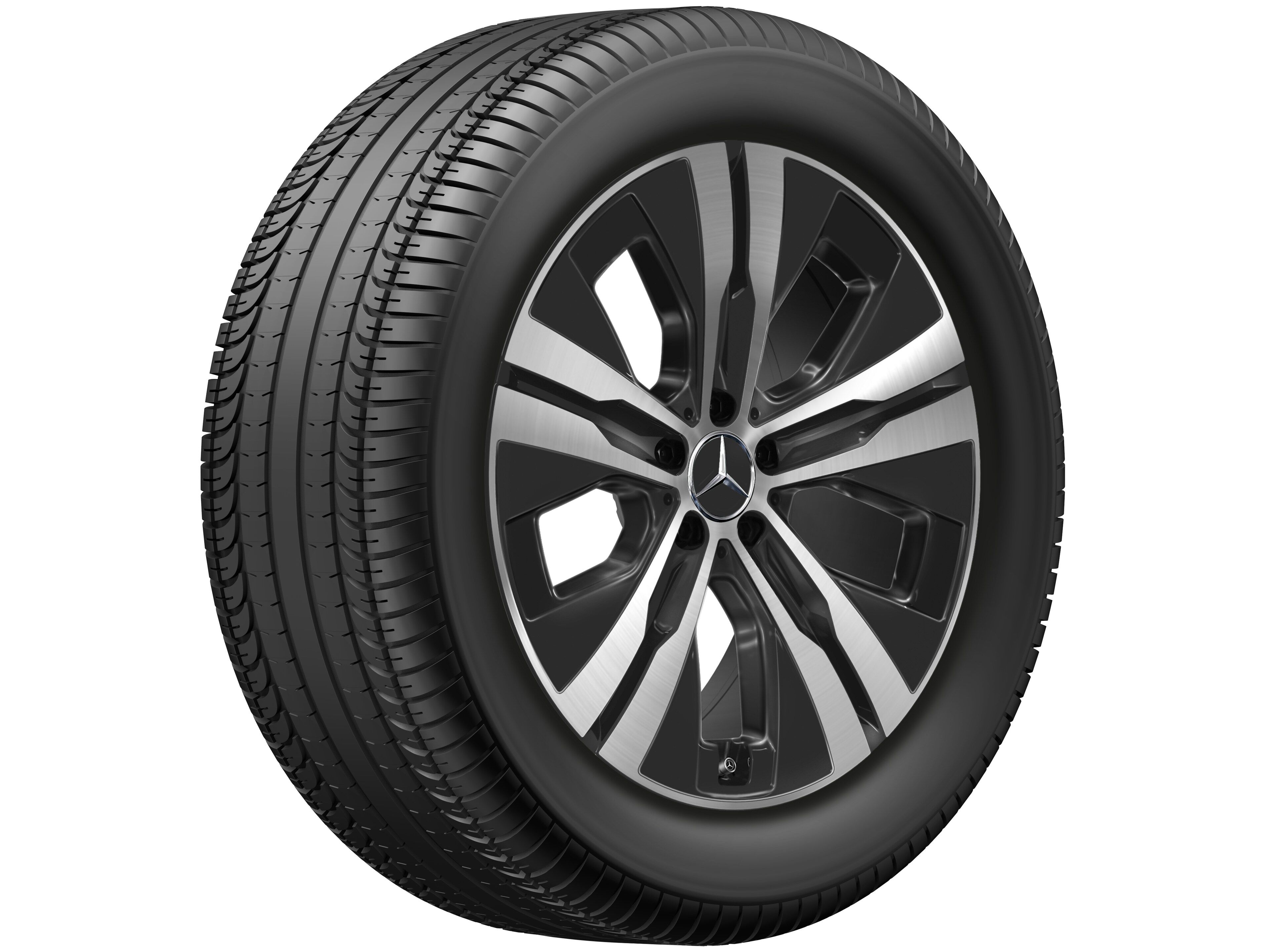 5-Speichen-Rad, Aero, 50,8 cm (20 Zoll), glanzgedr