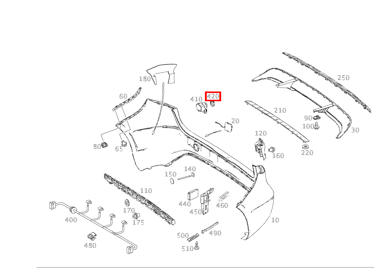 Abstandsring PARKTRONIC-SYSTEM ELECTRIC DRIVE 242 Abstandsring PARKTRONIC-SYSTEM ELECTRIC DRIVE 242