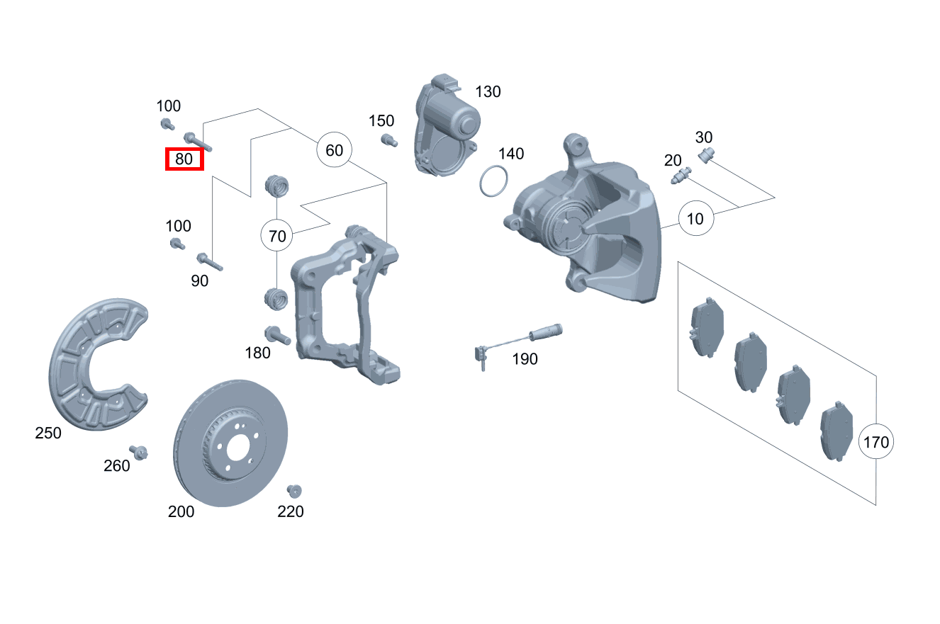 Führungshülse Bremsträger links und rechts Mercedes-AMG E 63 S 4MATIC+ T-Modell 213 Führungshülse Bremsträger links und rechts Mercedes-AMG E 63 S 4MATIC+ T-Modell 213