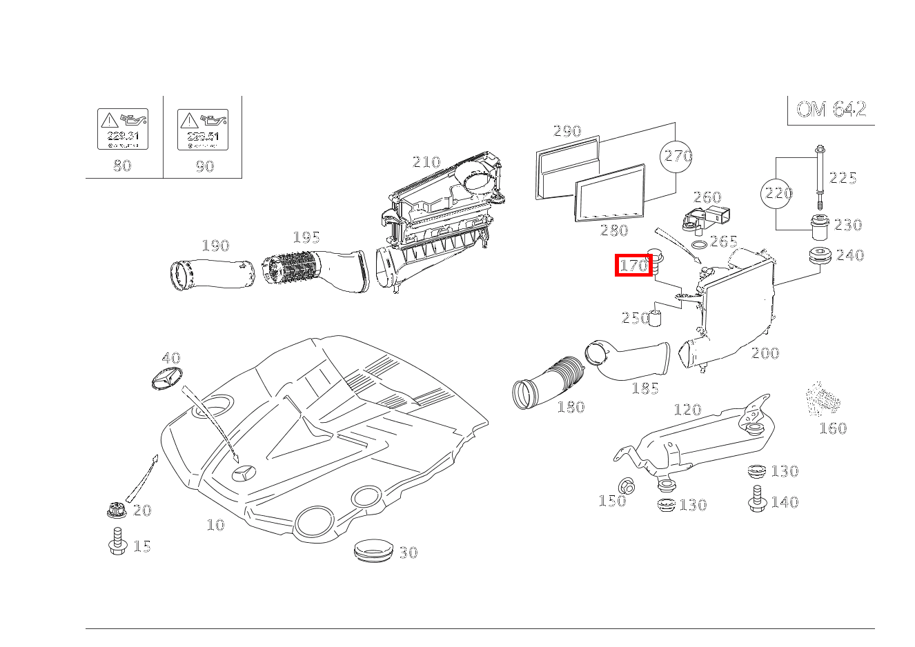 Sechsrundschraube DAEMPFERFILTER AN ZYLINDERKOPFHAUBEM LINKS; M6X25 R 300 CDI SUV-Tourer (langer Radstand) 251 Sechsrundschraube DAEMPFERFILTER AN ZYLINDERKOPFHAUBEM LINKS; M6X25 R 300 CDI SUV-Tourer (langer Radstand) 251
