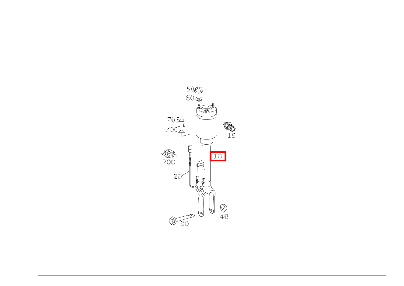Luftfederbein VORN LINKS UND RECHTS GL 500 4MATIC Off-Roader 164 Luftfederbein VORN LINKS UND RECHTS GL 500 4MATIC Off-Roader 164