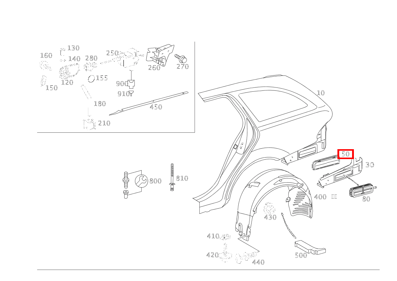 Klappe ENTLUEFTUNG AN HINTERKOTFLUEGEL IM BEREICH STOSSFAENGER RECHTS E 280 CDI T-Modell 213 Klappe ENTLUEFTUNG AN HINTERKOTFLUEGEL IM BEREICH STOSSFAENGER RECHTS E 280 CDI T-Modell 213