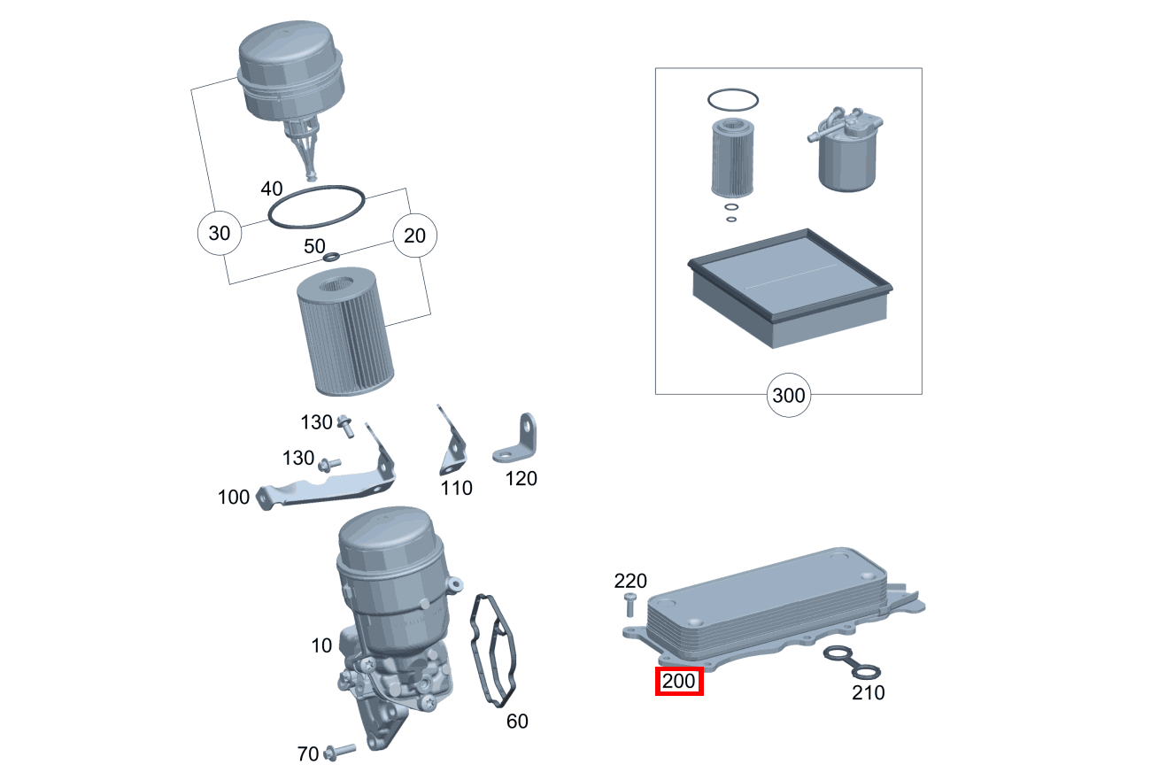 Ölkühler E280CDI SONDERAUFB 211 Ölkühler E280CDI SONDERAUFB 211