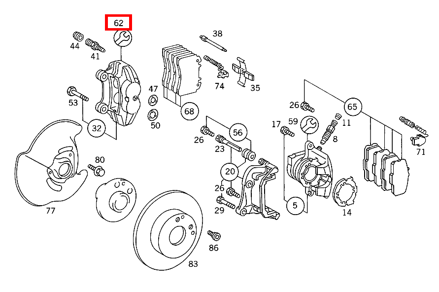 Reparatursatz E 36 AMG 124 Reparatursatz E 36 AMG 124