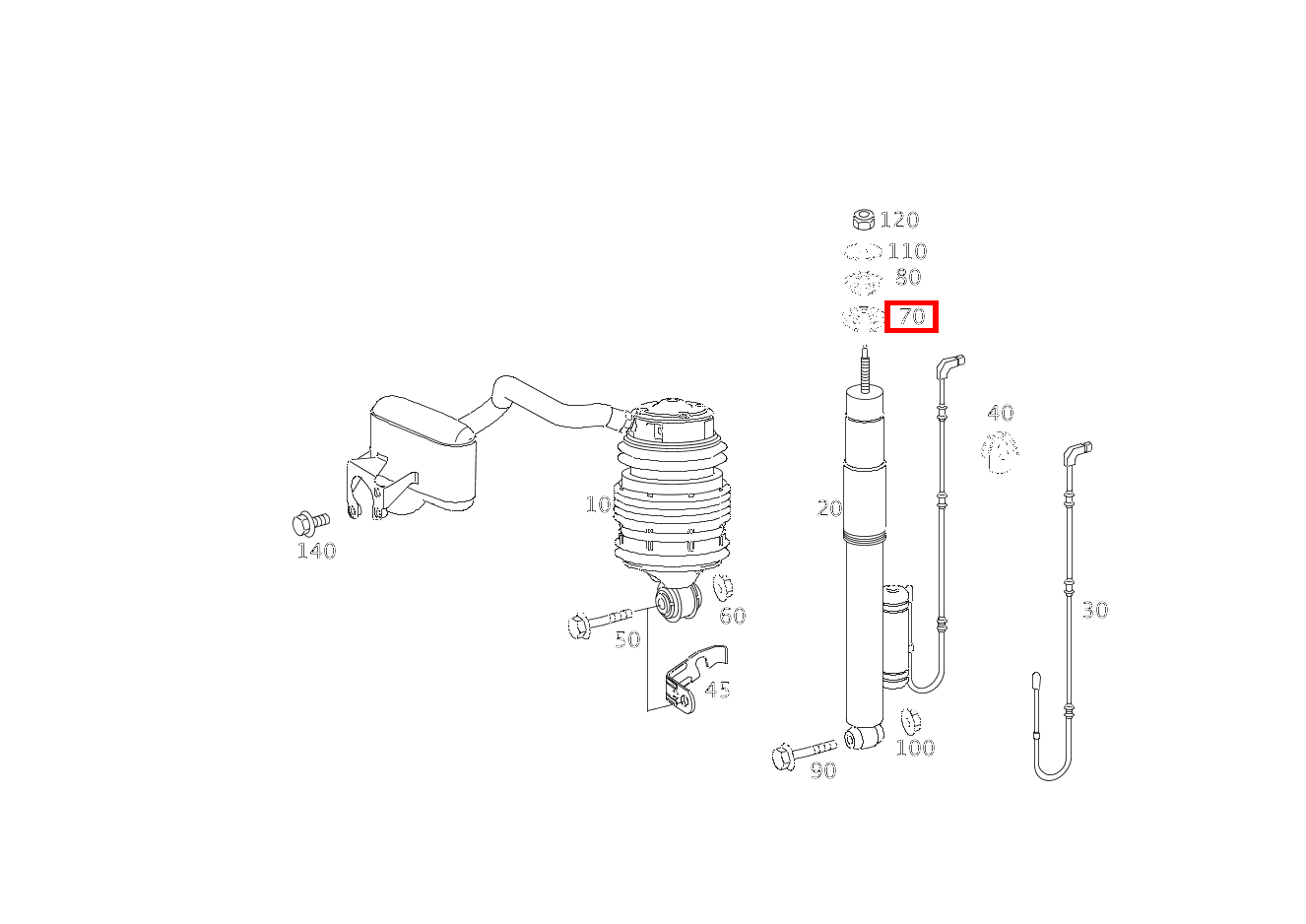 Elastomerlager STOSSDAEMPFER AN KAROSSERIE CLS 55 AMG 219 Elastomerlager STOSSDAEMPFER AN KAROSSERIE CLS 55 AMG 219