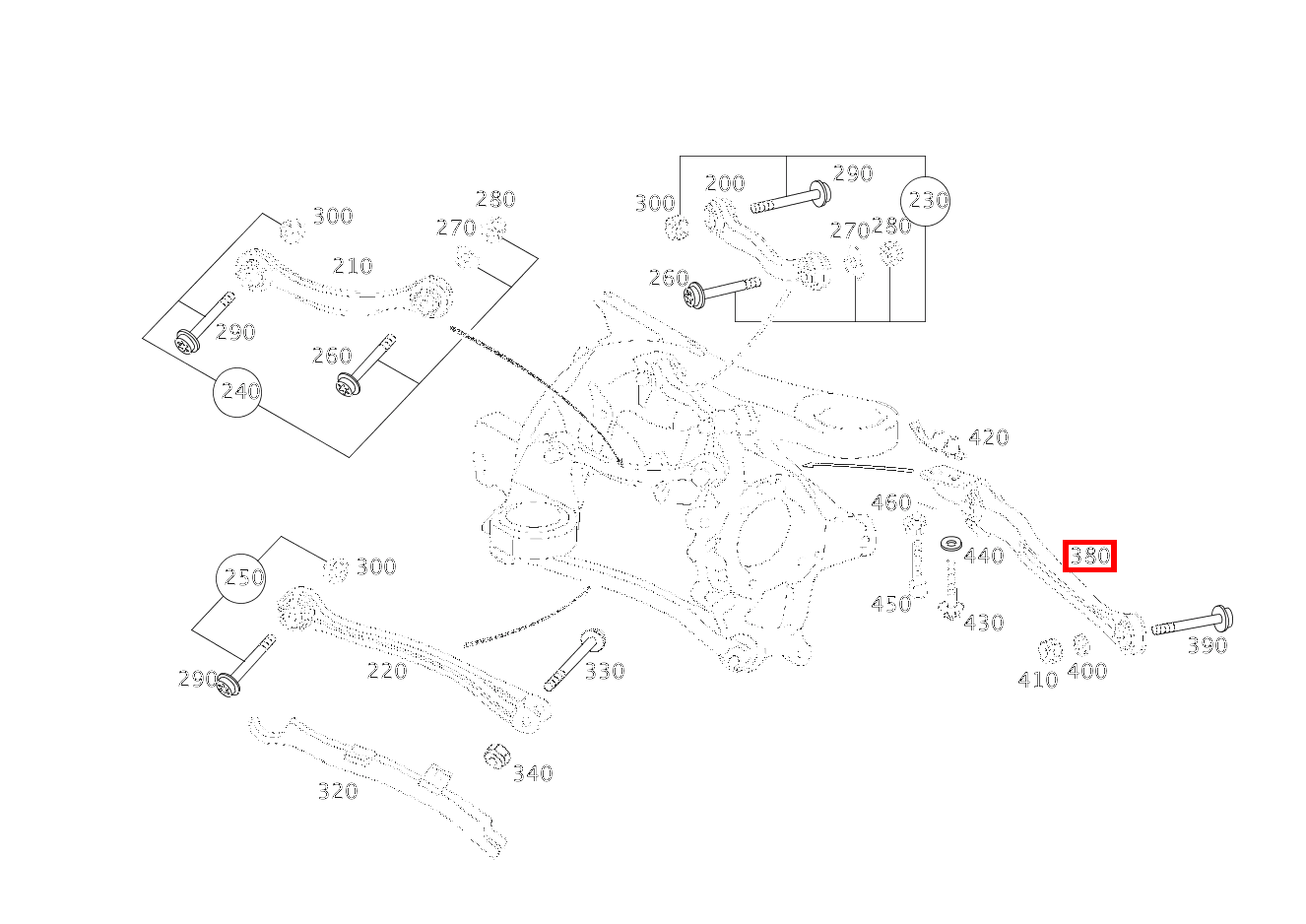 Schubstrebe FUEHRUNGSSTREBE RECHTS SL 600 Roadster 230 Schubstrebe FUEHRUNGSSTREBE RECHTS SL 600 Roadster 230