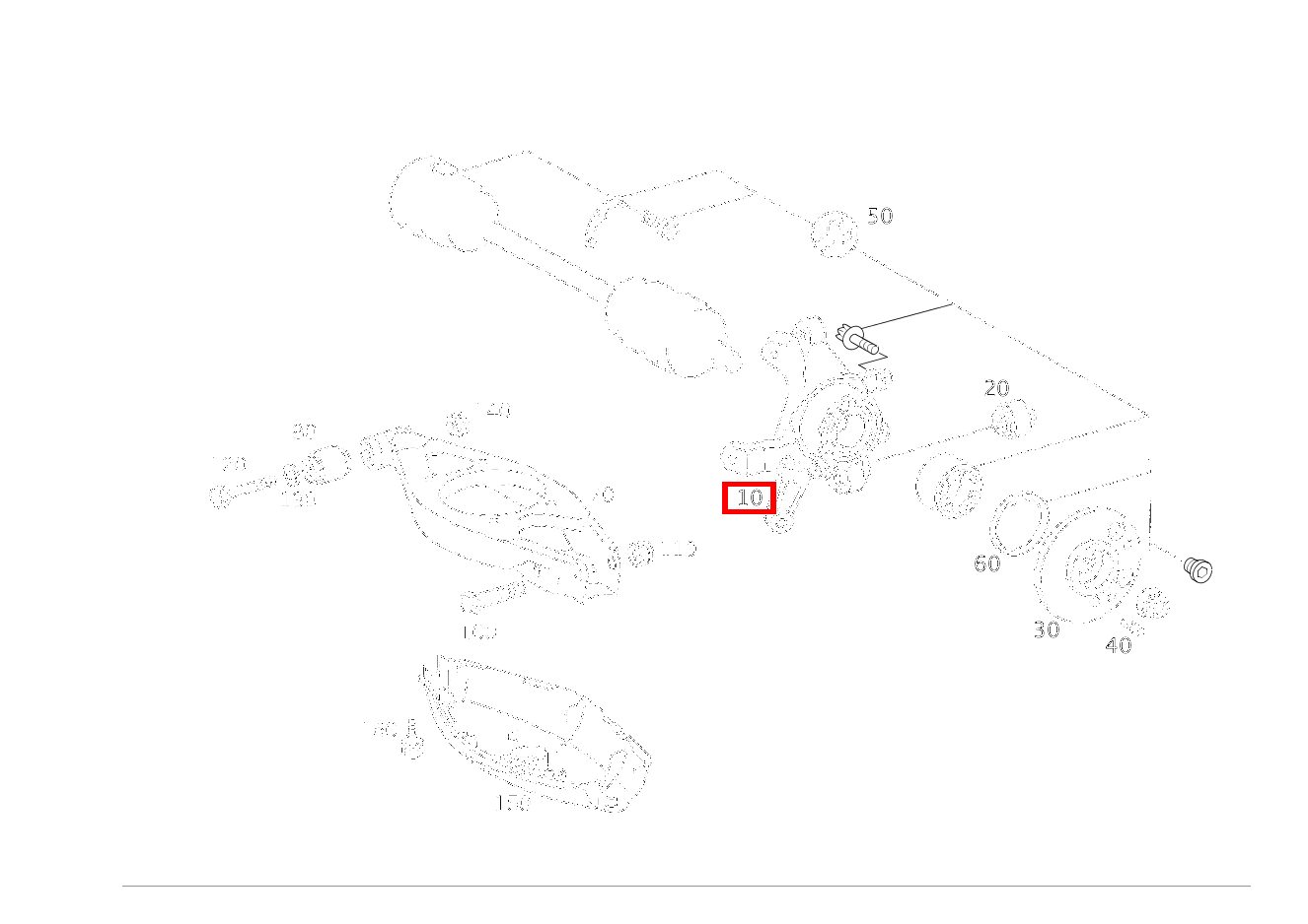 Radträger MIT TRAGGELENK UND RADLAGERUNG,RECHTS SL 600 Roadster mit Automatik 129