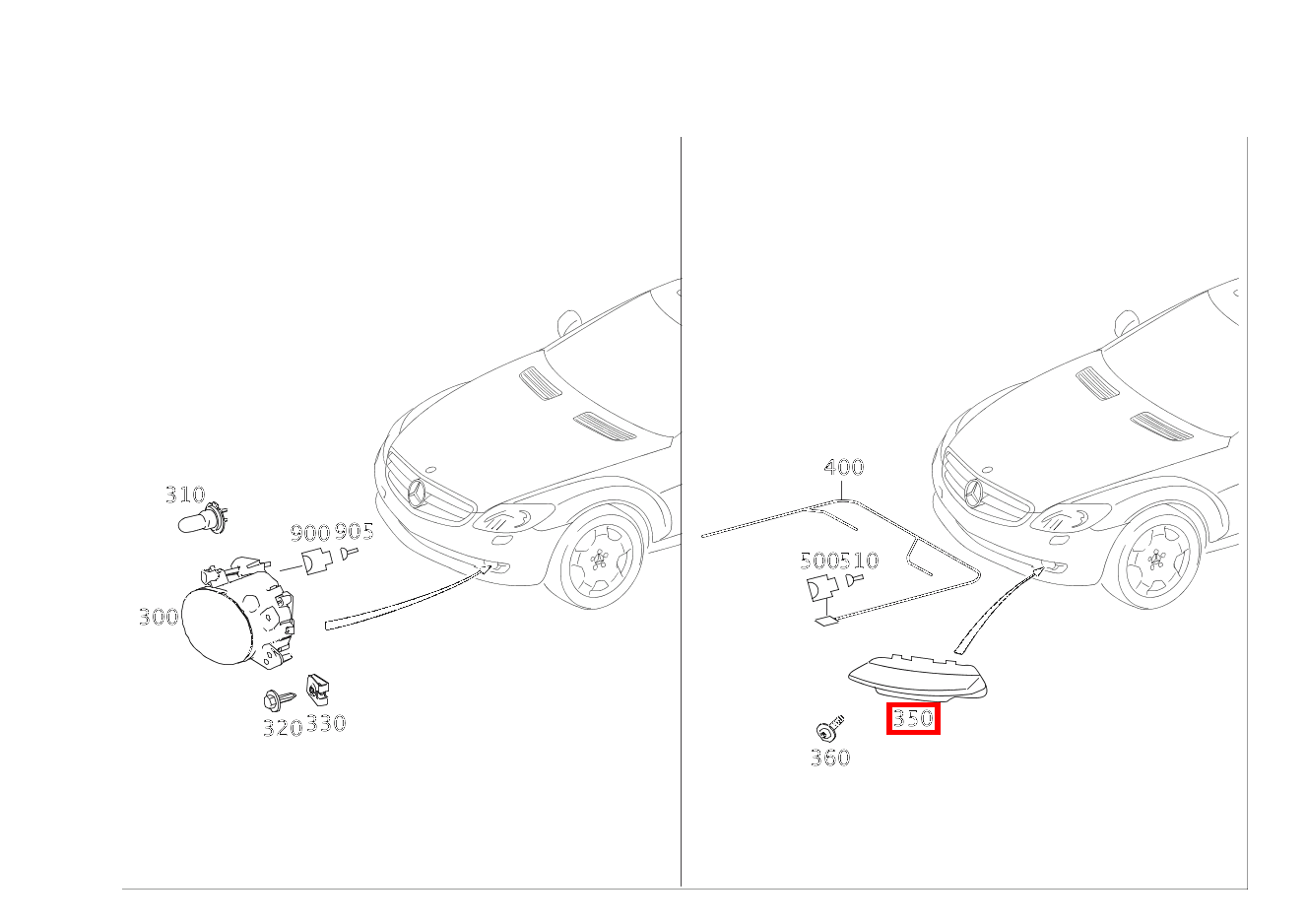 Tagfahrleuchte TAGFAHRLICHT RECHTS S 500 CGI 216 Tagfahrleuchte TAGFAHRLICHT RECHTS S 500 CGI 216