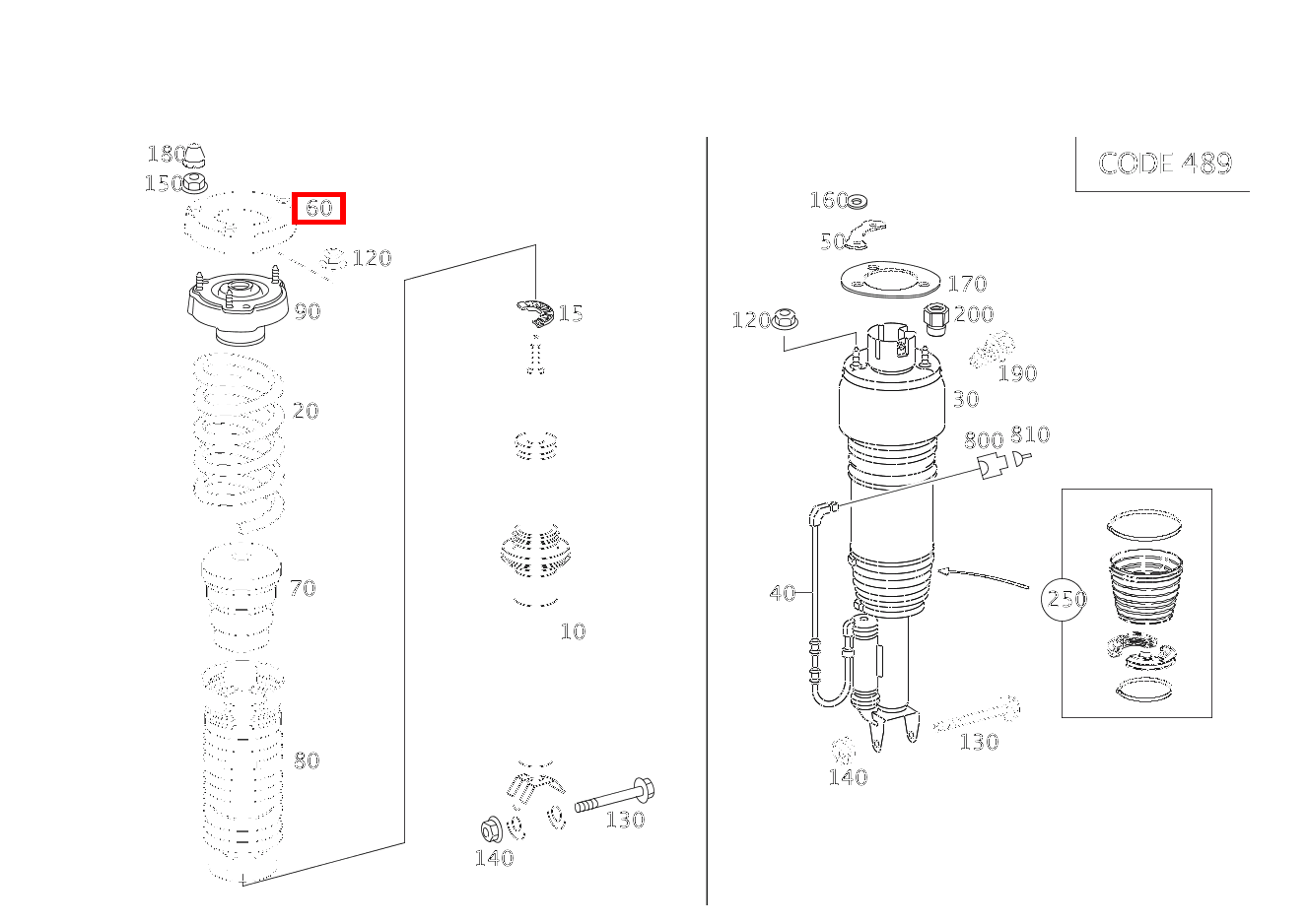Schraubenfederbeilage Vorderfeder E 220 CDI T-Modell 212 Schraubenfederbeilage Vorderfeder E 220 CDI T-Modell 212