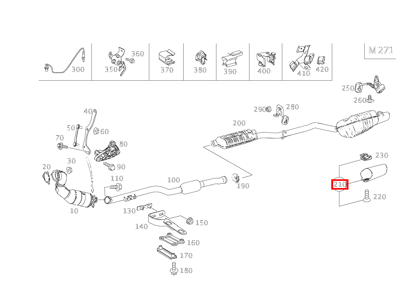 ENDROHR TEILESATZ E200CGI BE CA 207 ENDROHR TEILESATZ E200CGI BE CA 207