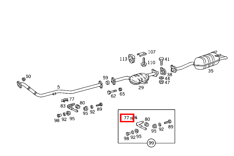 Platte HALTER AN AUSPUFFROHR VORN S 350 Turbodiesel 140 Platte HALTER AN AUSPUFFROHR VORN S 350 Turbodiesel 140