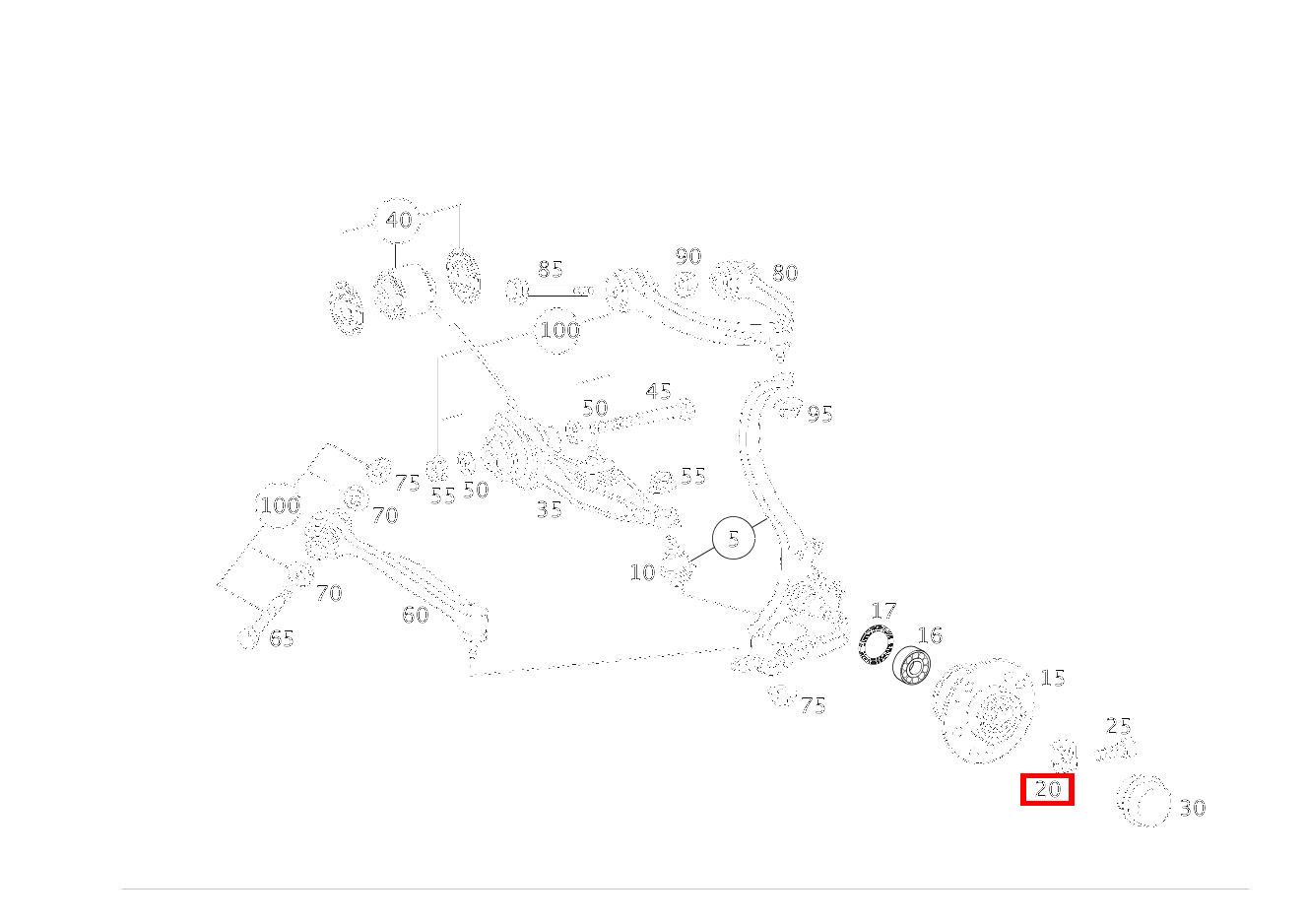 KLEMMMUTTER VORDERRADNABE AN ACHSSCHENKEL CL 65 AMG Coupé 215 KLEMMMUTTER VORDERRADNABE AN ACHSSCHENKEL CL 65 AMG Coupé 215