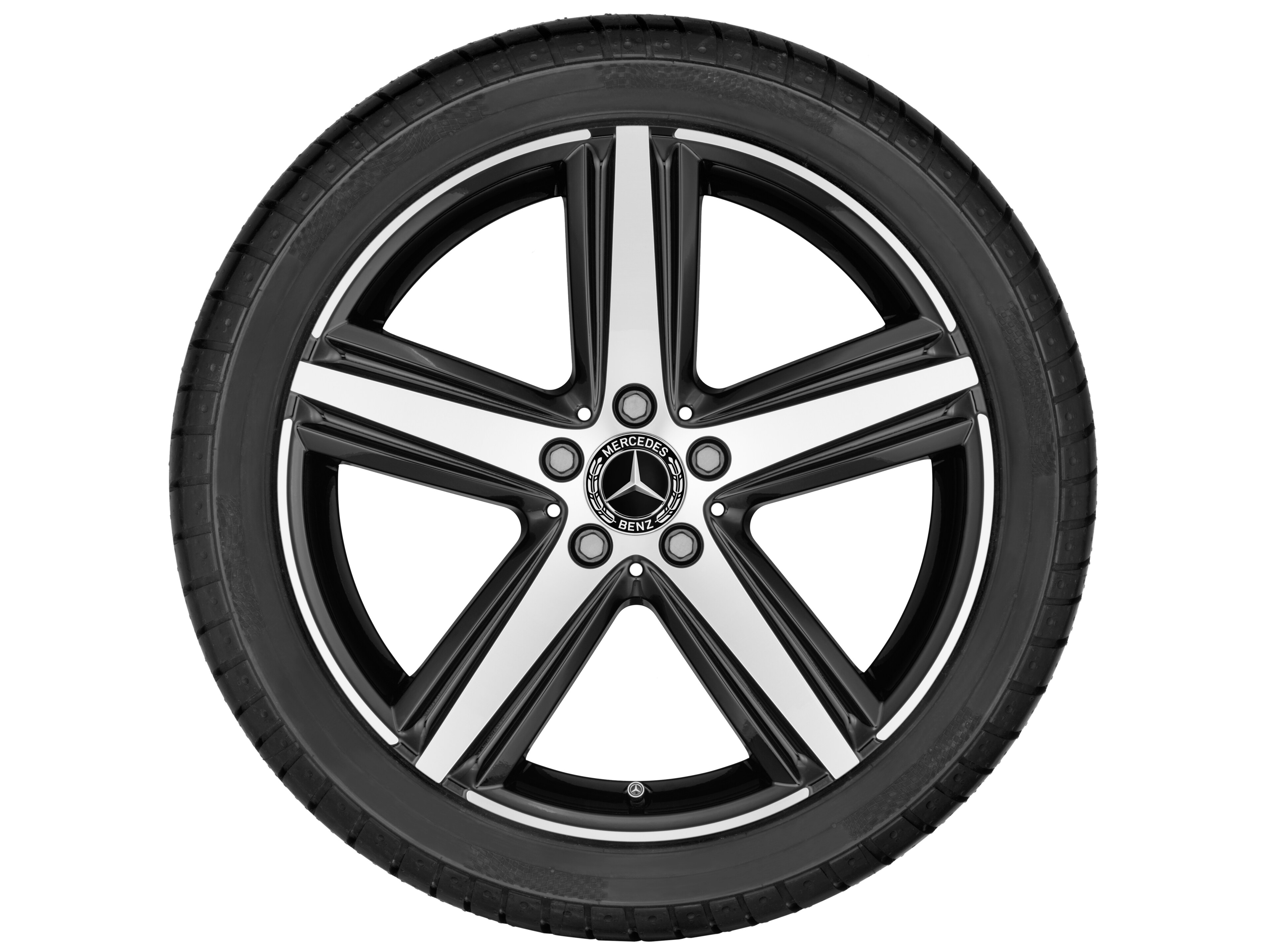 Mercedes-Benz - 5-Speichen-Rad, 48,3 cm (19 Zoll), glanzgedreht 5-Speichen-Rad, 48,3 cm (19 Zoll), glanzgedreht