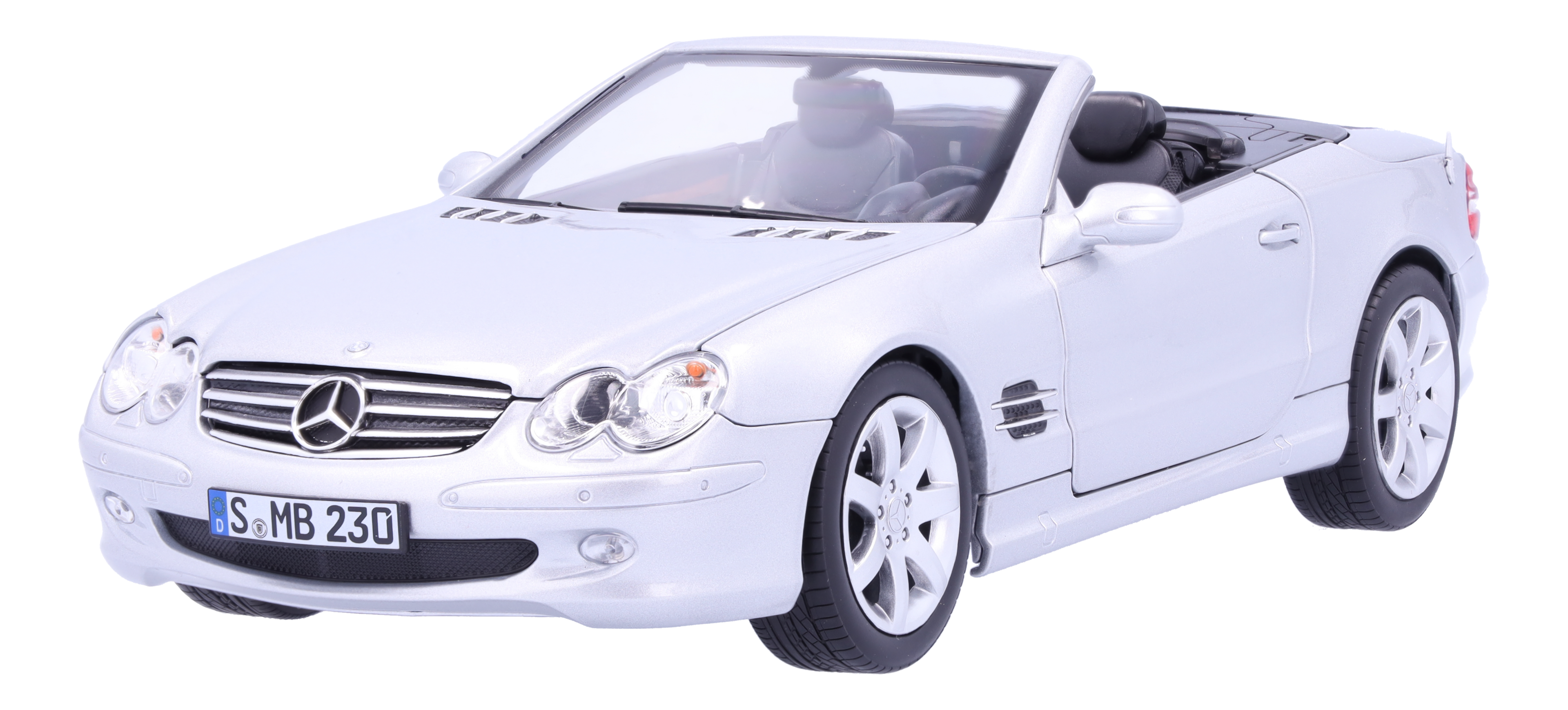 Mercedes-Benz - SL 500 R 230 (2001-2006) brillantsilber, Norev, 1:18