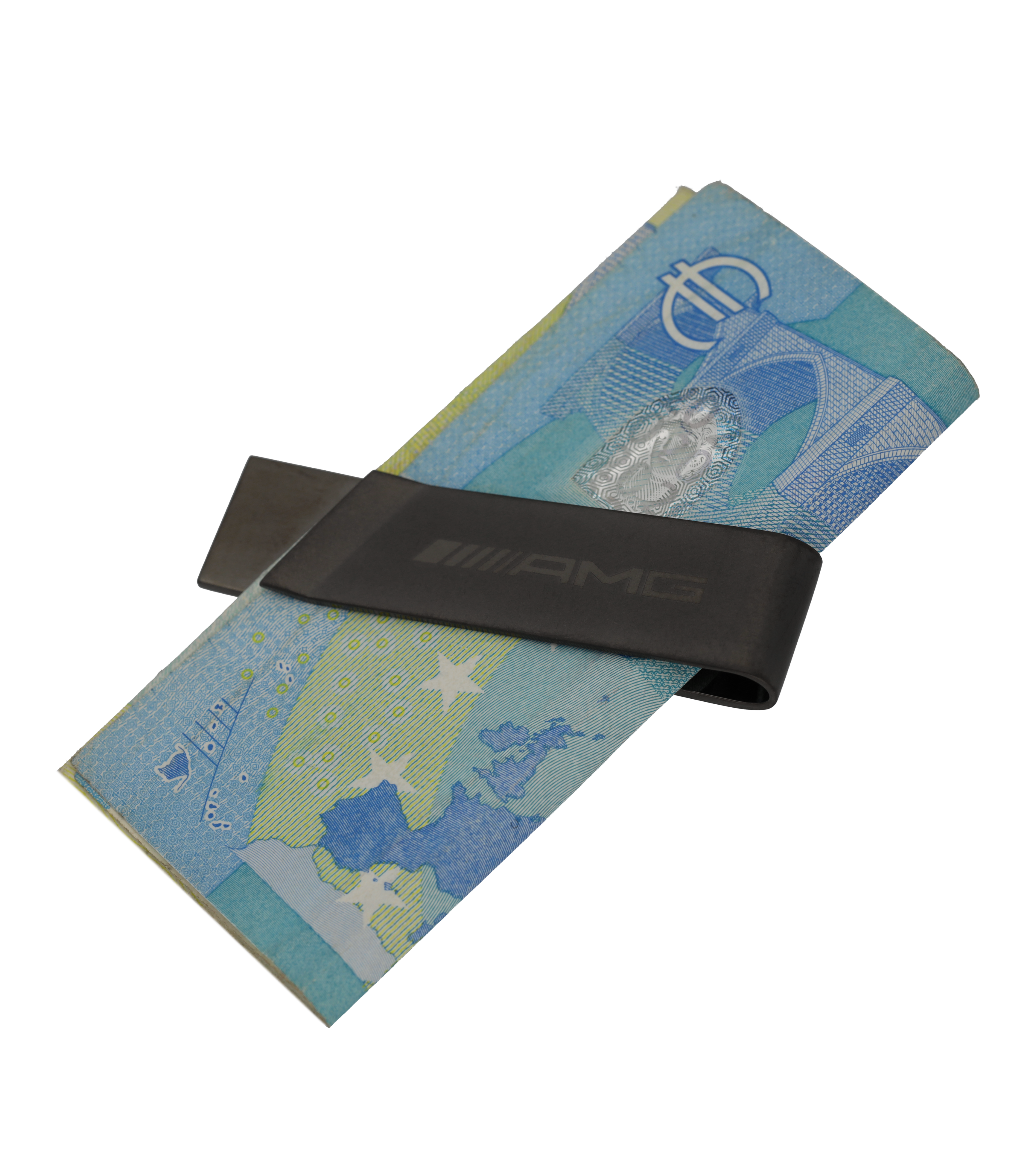 Mercedes-Benz -  AMG Geldscheinklammer anthrazit, Edelstahl