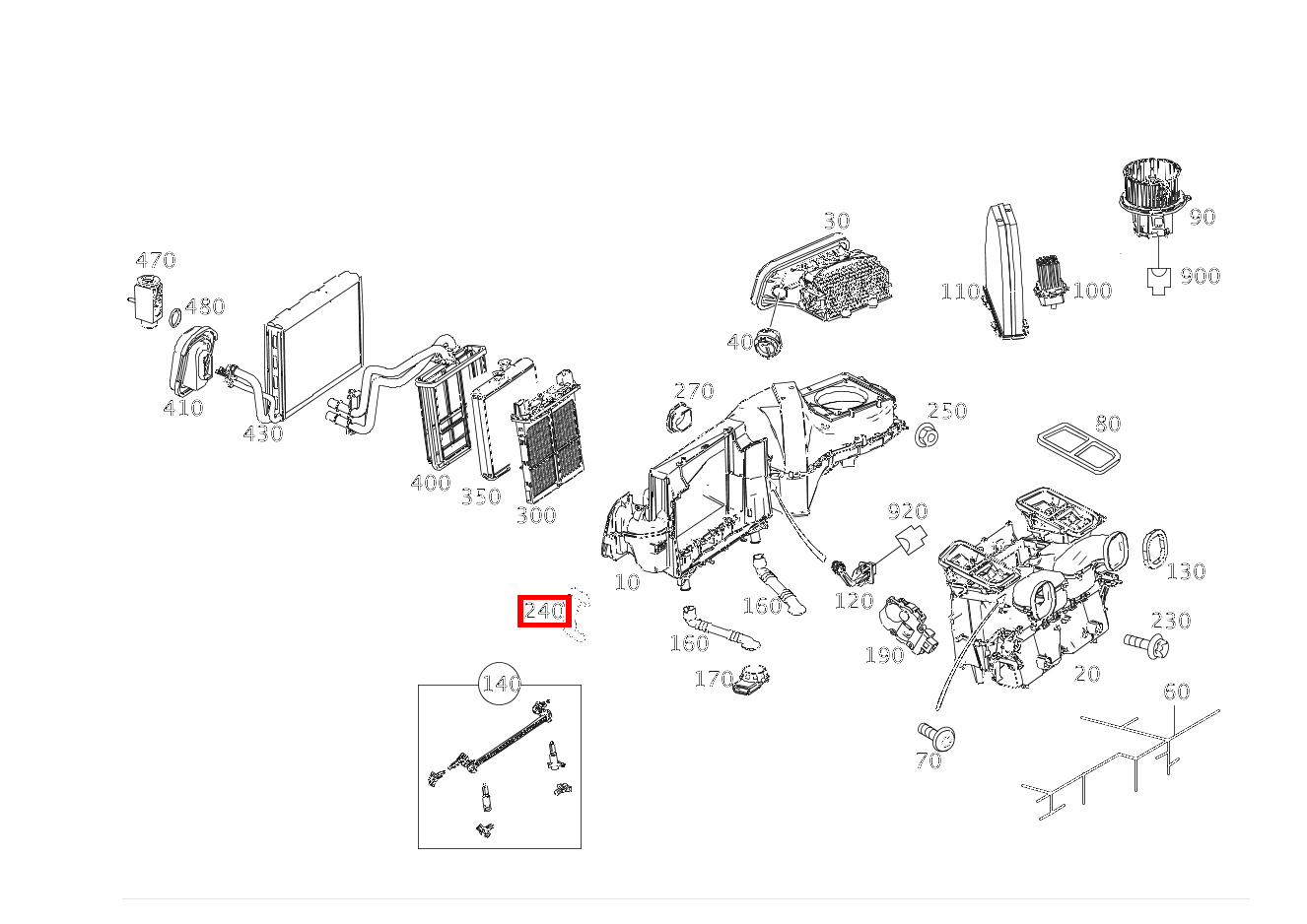 SPANNFEDER AN KLIMAKASTEN SLS AMG GT Roadster Final Edition 197