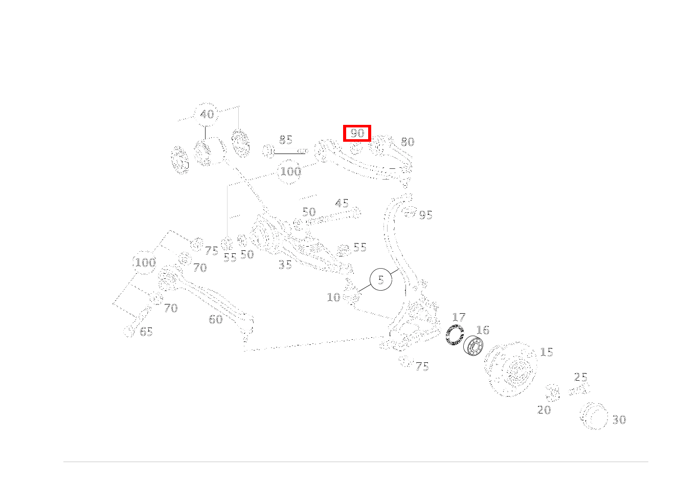 Mutter QUERLENKER OBEN AN RAHMEN; M10 CL 65 AMG Coupé 215 Mutter QUERLENKER OBEN AN RAHMEN; M10 CL 65 AMG Coupé 215