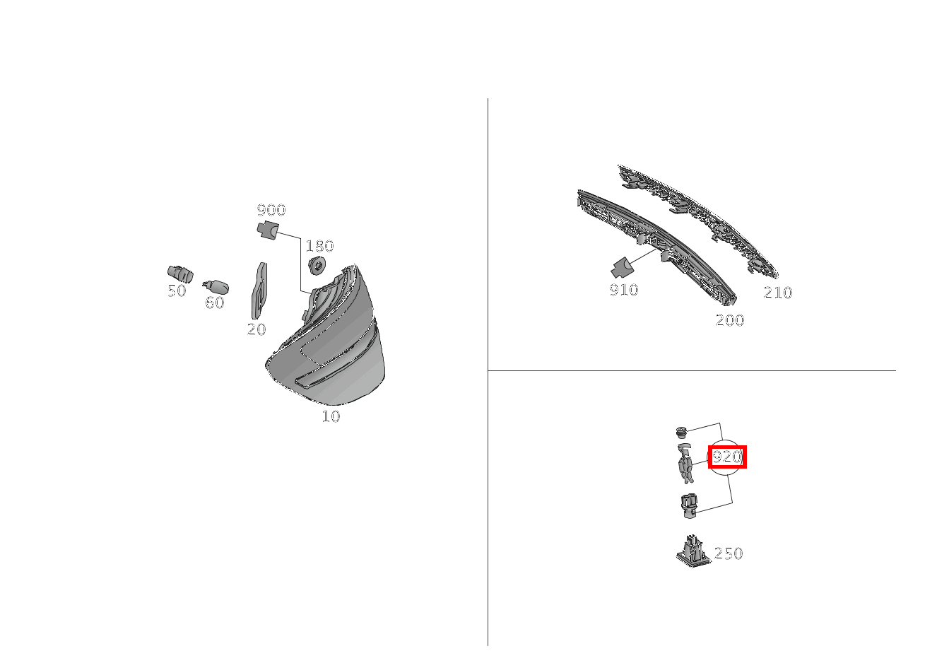 Kupplungsgehäuse Kennzeichenleuchte rechts E19/2; 2-PIN MLK1.2 SLK55 AMG 172 Kupplungsgehäuse Kennzeichenleuchte rechts E19/2; 2-PIN MLK1.2 SLK55 AMG 172