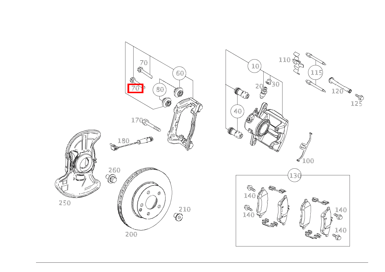 Führungshülse BREMSSATTEL AN BREMSTRAEGER C180 BLUE EFF C 204 Führungshülse BREMSSATTEL AN BREMSTRAEGER C180 BLUE EFF C 204