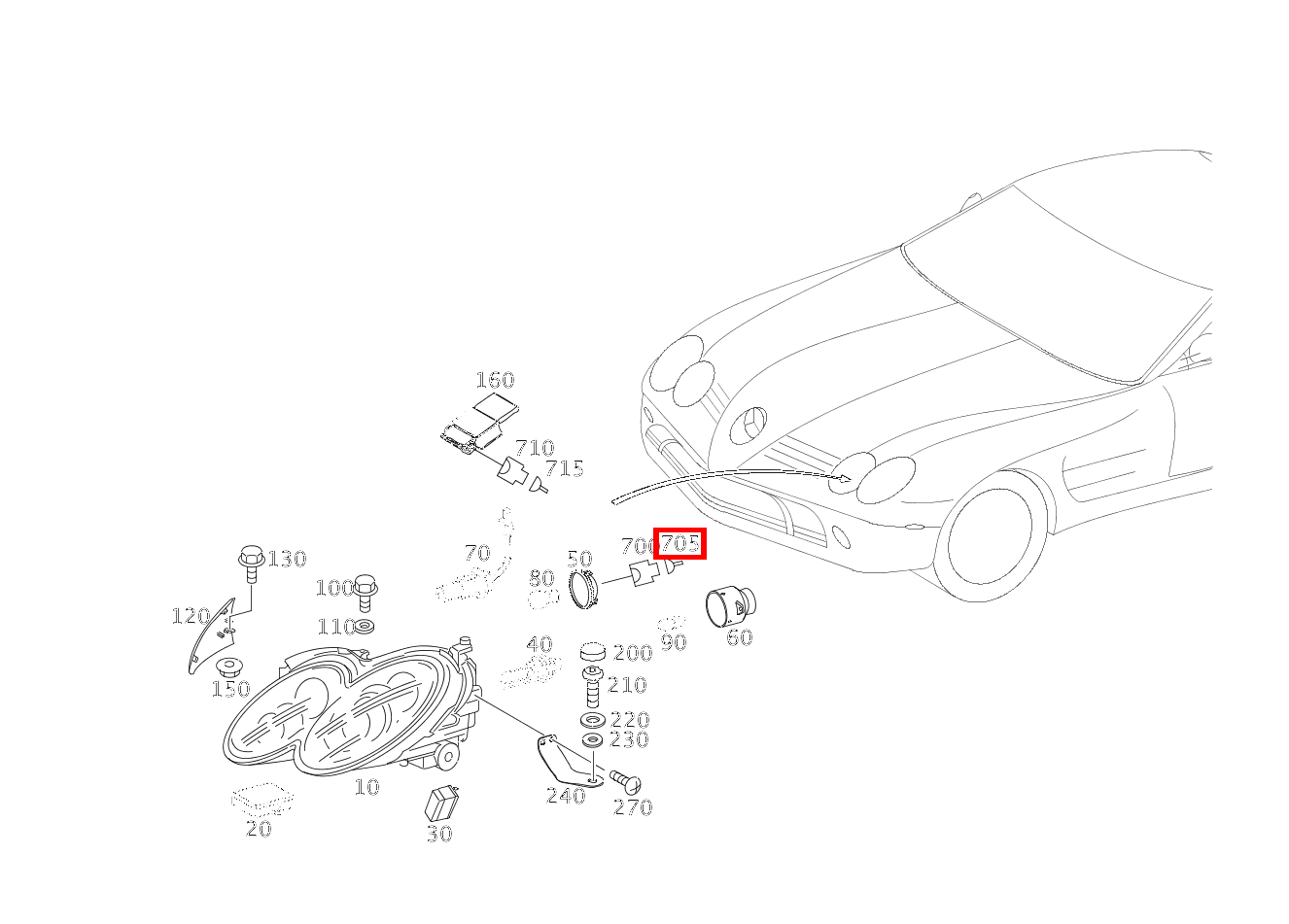 Blindstopfen 4.1MM MQS/MCP1.2 SLR McLaren Roadster 199 Blindstopfen 4.1MM MQS/MCP1.2 SLR McLaren Roadster 199