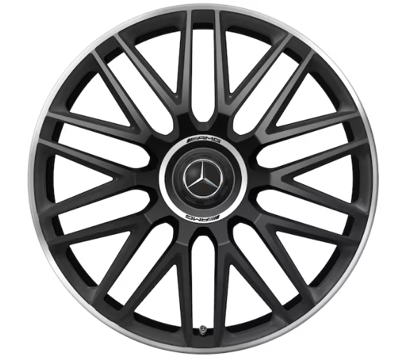 AMG Schmiederad 10-Doppelspeichen-Design, 21 Zoll, 10,5 J x 21 ET 42, schwarz matt
