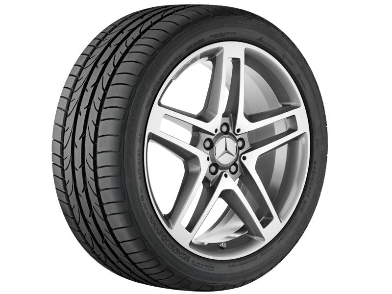 Original AMG 20 Zoll AMG 5-Doppelspeichen-Rad grau himalaya 
