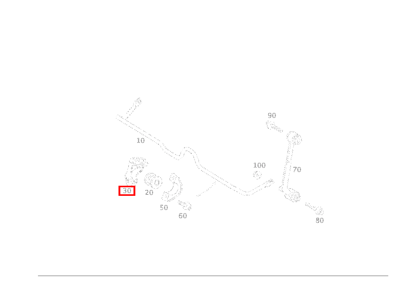 Befestigungsbügel LINKS,DREHSTABLAGER C 220 d T-Modell 205