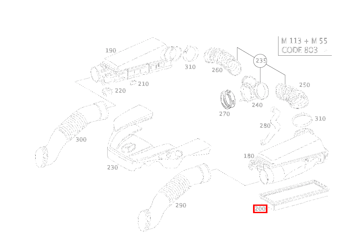 Filtereinsatz CL 55 AMG KOMPR. 215 Filtereinsatz CL 55 AMG KOMPR. 215